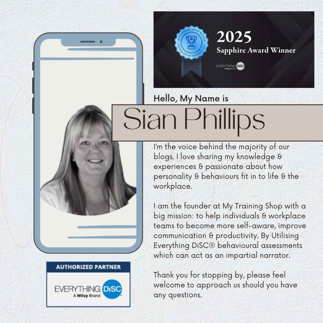 My Training Shop LTD Sian Phillips is the author of the articles on this DISC website
