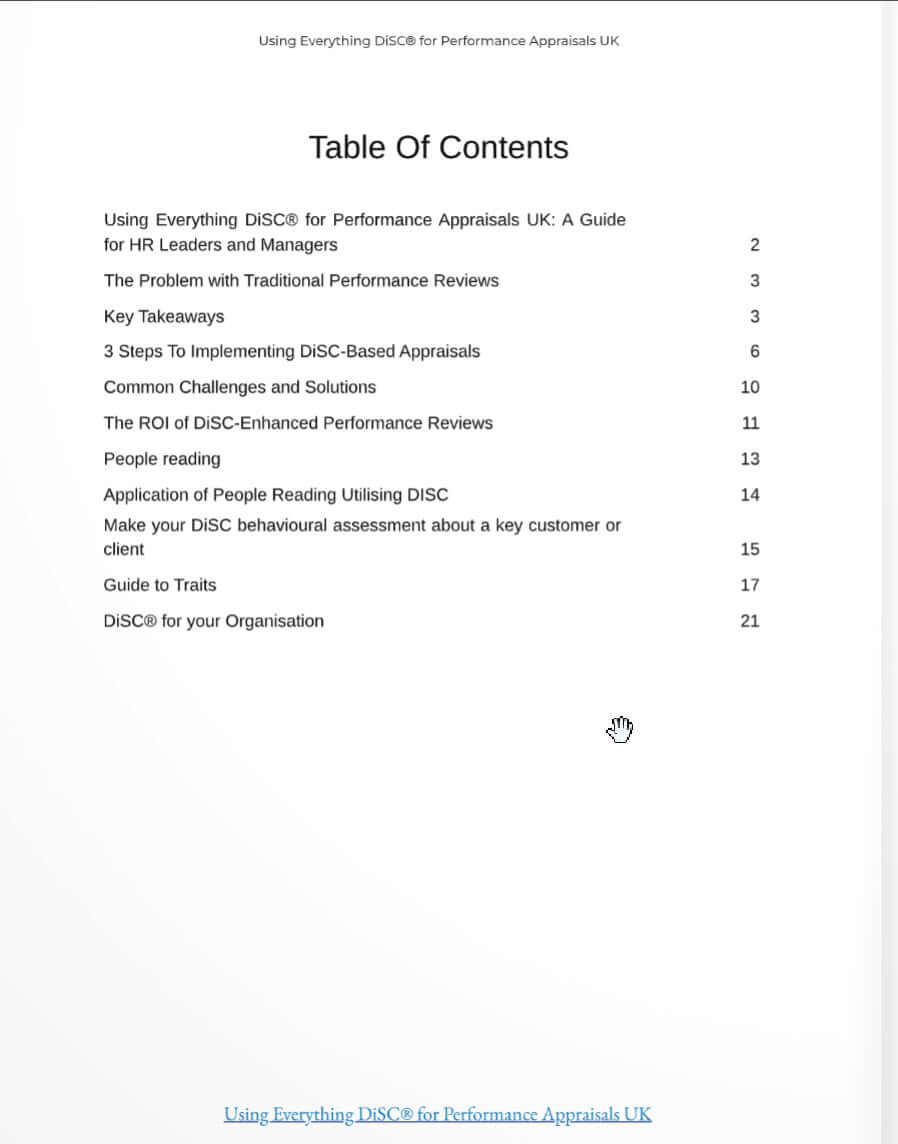 Guide: Using DiSC® for better appraisals