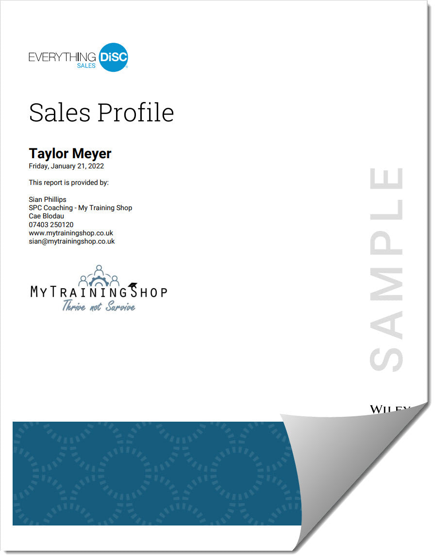 DiSC profiling for sales report sample ideal account management and customer service departments